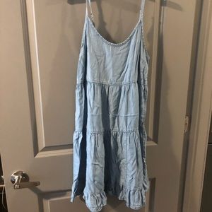 Chambray flowy dress